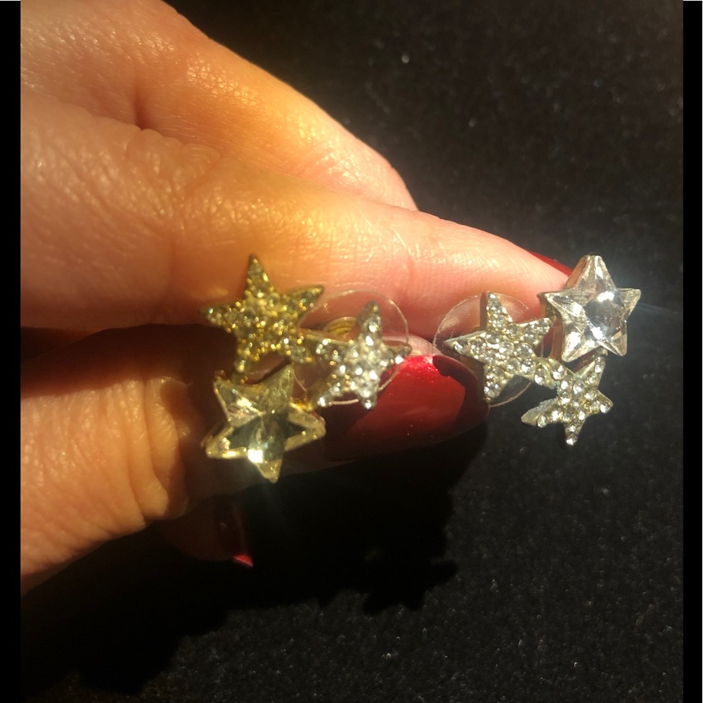 Gorgeous Anthropologie tri-Star earrings